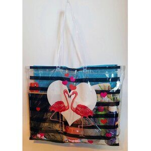 Summer Beach Shoulder Bag / Tote, Flamingos
